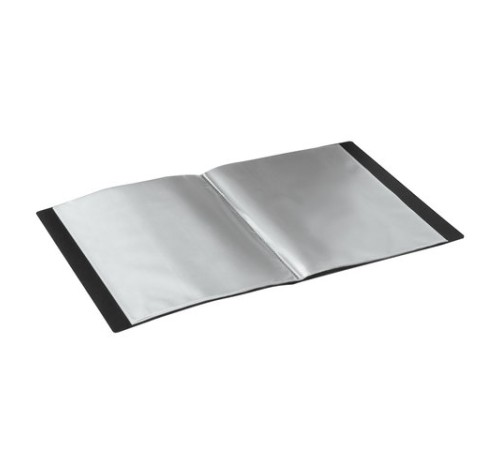 Папка 30 вкладышей BRAUBERG стандарт, черная, 0,6 мм, 221600