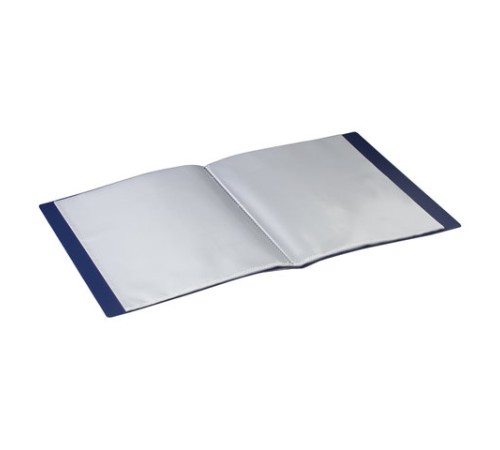 Папка 40 вкладышей BRAUBERG стандарт, синяя, 0,7 мм, 221603