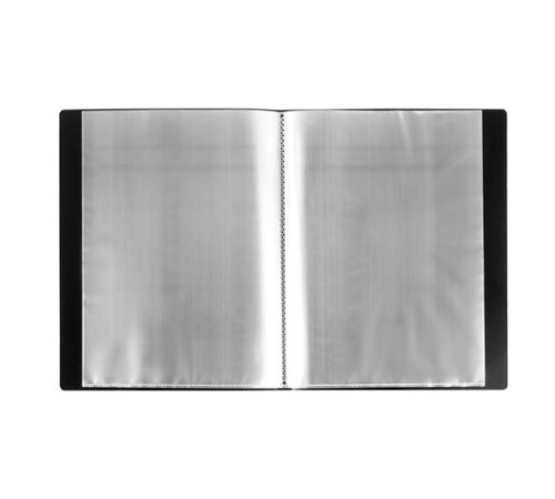 Папка 40 вкладышей BRAUBERG стандарт, черная, 0,7 мм, 221604