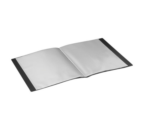 Папка 40 вкладышей BRAUBERG стандарт, черная, 0,7 мм, 221604