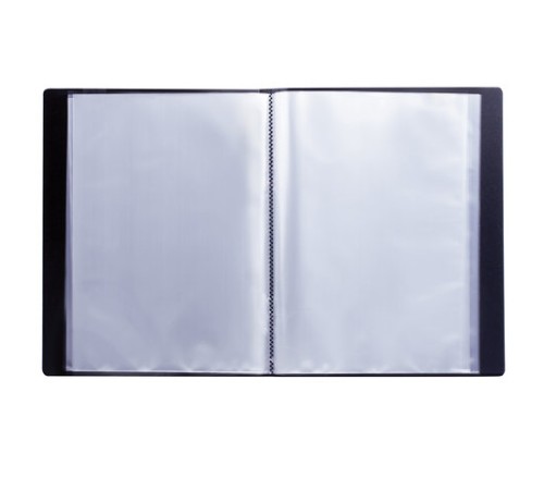 Папка 60 вкладышей BRAUBERG стандарт, черная, 0,8 мм, 221606