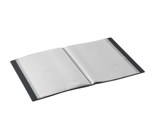 Папка 60 вкладышей BRAUBERG стандарт, черная, 0,8 мм, 221606