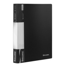 Папка 100 вкладышей BRAUBERG стандарт, черная, 0,9 мм, 221610