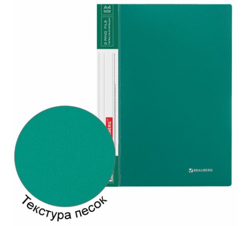 Папка на 2 кольцах BRAUBERG 