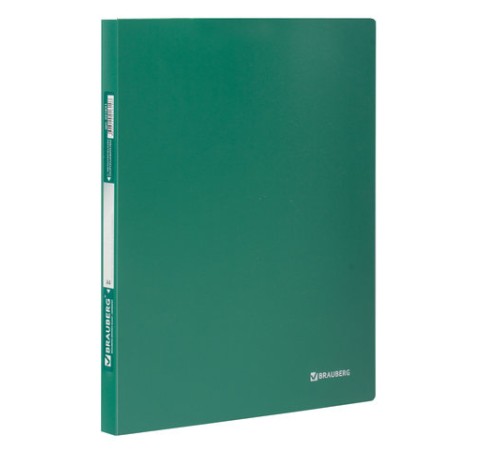 Папка с металлическим скоросшивателем BRAUBERG стандарт, зеленая, до 100 листов, 0,6 мм, 221631