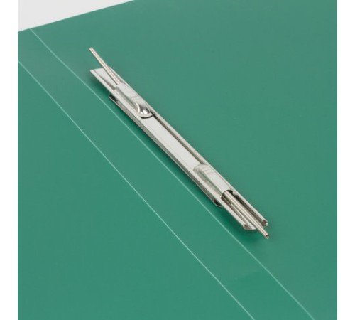 Папка с металлическим скоросшивателем BRAUBERG стандарт, зеленая, до 100 листов, 0,6 мм, 221631