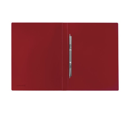 Папка с металлическим скоросшивателем BRAUBERG стандарт, красная, до 100 листов, 0,6 мм, 221632