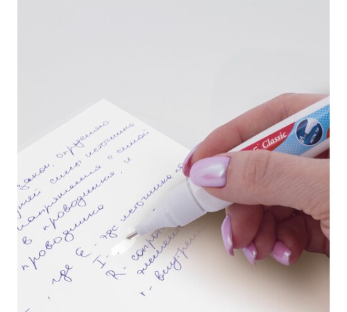 Ручка-корректор BRAUBERG, 9 мл, металлический наконечник, 221675