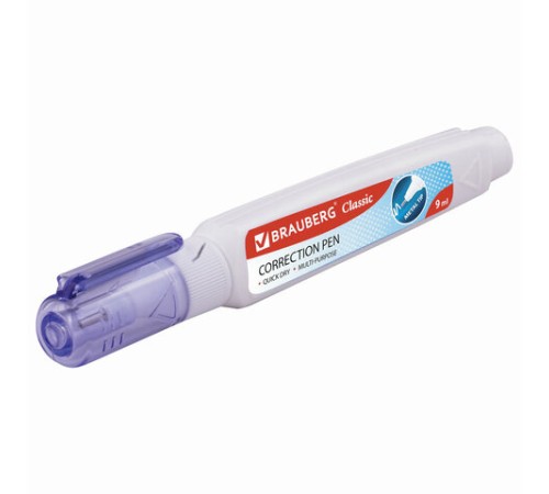 Ручка-корректор BRAUBERG, 9 мл, металлический наконечник, 221675