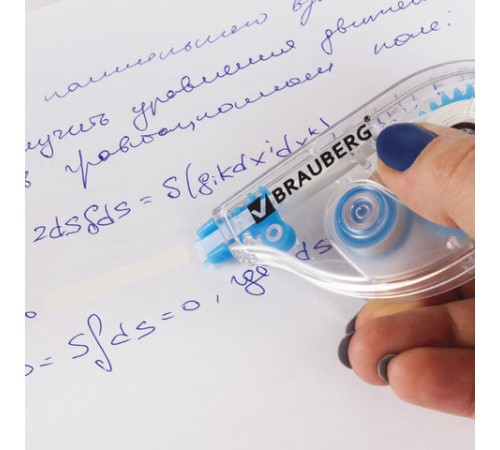 Корректирующая лента BRAUBERG, 5 мм х 6 м, в блистере, 221685