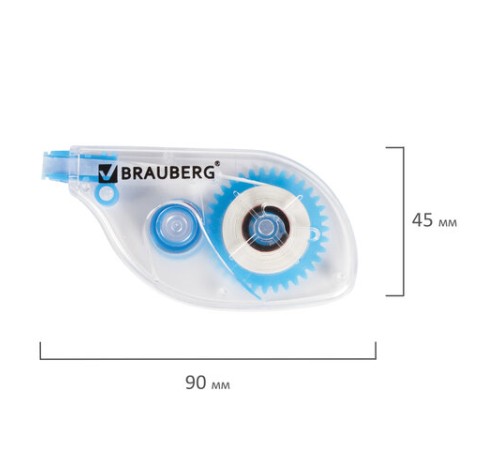 Корректирующая лента BRAUBERG, 5 мм х 6 м, в блистере, 221685