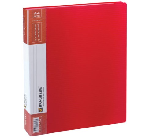 Папка 40 вкладышей BRAUBERG 