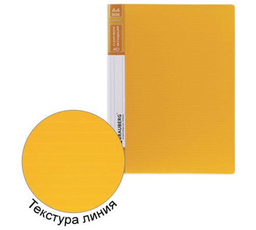 Папка 40 вкладышей BRAUBERG 