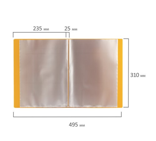 Папка 40 вкладышей BRAUBERG 