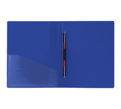 Папка с металлическим скоросшивателем и внутренним карманом BRAUBERG 