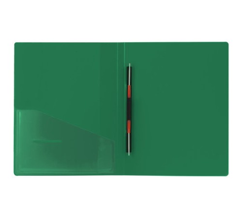 Папка с металлическим скоросшивателем и внутренним карманом BRAUBERG 