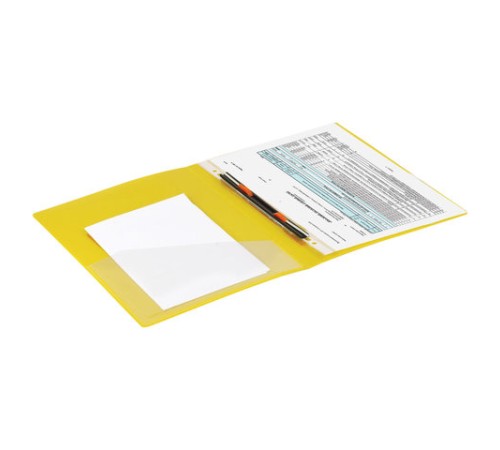 Папка с металлическим скоросшивателем и внутренним карманом BRAUBERG 