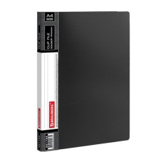 Папка с боковым металлическим прижимом и внутренним карманом BRAUBERG 