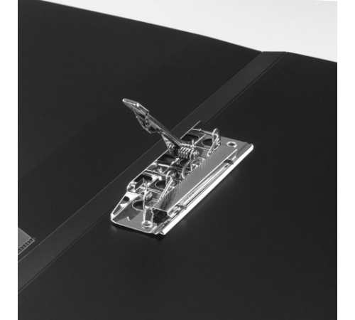 Папка с боковым металлическим прижимом и внутренним карманом BRAUBERG 