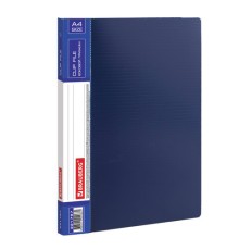 Папка с боковым металлическим прижимом и внутренним карманом BRAUBERG 