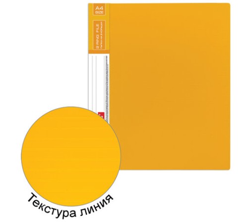 Папка на 2 кольцах BRAUBERG 