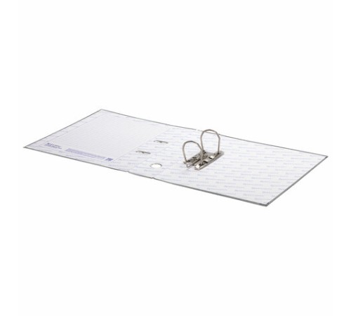 Папка-регистратор BRAUBERG с покрытием из ПВХ, 70 мм, серая (удвоенный срок службы), 221819