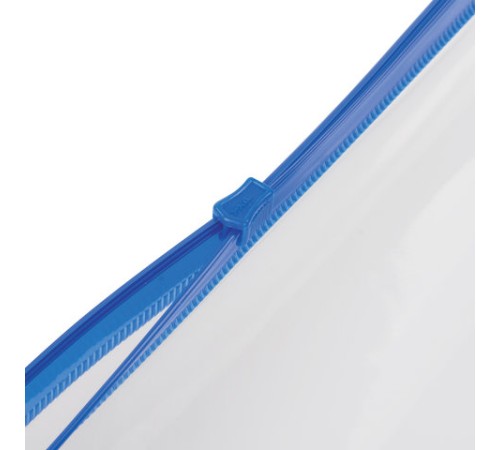 Папка-конверт на молнии МАЛОГО ФОРМАТА (240х175 мм), А5, молния ассорти, 0,15 мм, BRAUBERG 