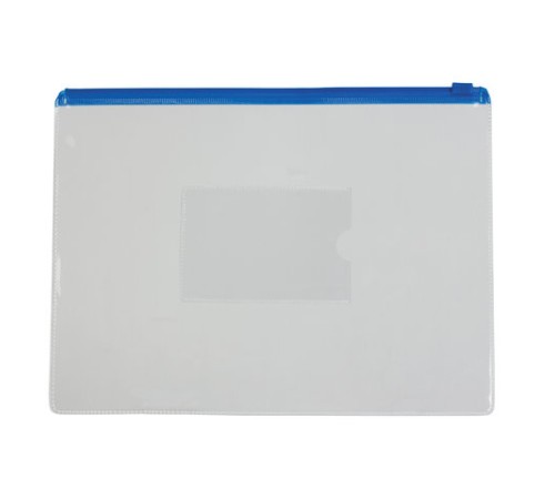 Папка-конверт на молнии МАЛОГО ФОРМАТА (240х175 мм), А5, молния ассорти, 0,15 мм, BRAUBERG 