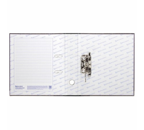 Папка-регистратор BRAUBERG, мраморное покрытие, А4 +, содержание, 70 мм, черный корешок, 221987