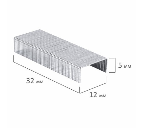 Скобы для степлера №24/6, 1000 штук, ОФИСНАЯ ПЛАНЕТА, до 30 листов, 222005