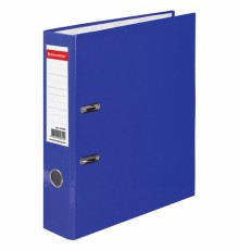 Папка-регистратор BRAUBERG, ламинированная, 75 мм, синяя, 222069