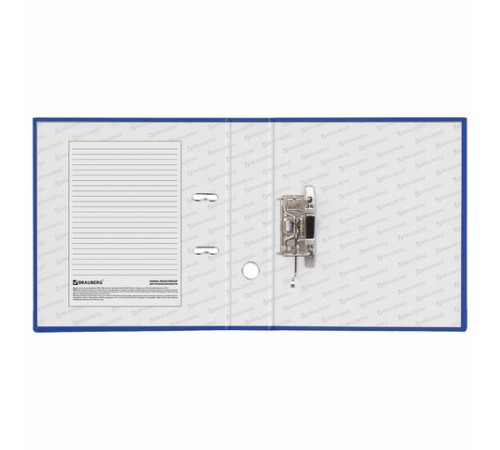 Папка-регистратор BRAUBERG, ламинированная, 75 мм, синяя, 222069