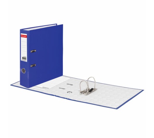 Папка-регистратор BRAUBERG, ламинированная, 75 мм, синяя, 222069