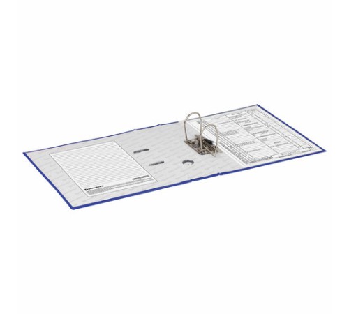 Папка-регистратор BRAUBERG, ламинированная, 75 мм, синяя, 222069