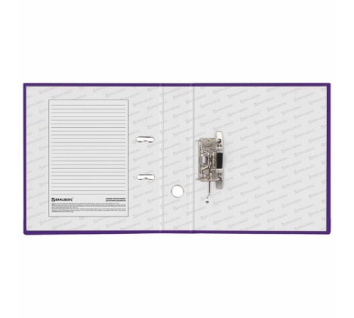 Папка-регистратор BRAUBERG, ламинированная, 75 мм, фиолетовая, 222073