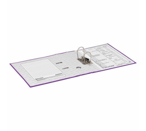 Папка-регистратор BRAUBERG, ламинированная, 75 мм, фиолетовая, 222073