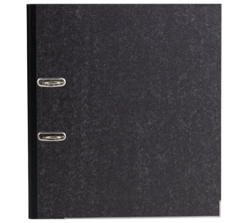 Папка-регистратор ОФИСМАГ, фактура стандарт, с мраморным покрытием, 50 мм, черный корешок, 222096