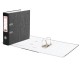 Папка-регистратор ОФИСМАГ, фактура стандарт, с мраморным покрытием, 75 мм, черный корешок, 222097