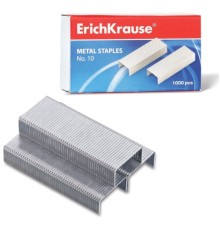 Скобы для степлера №10, 1000 штук, ERICH KRAUSE, до 20 листов, 1188