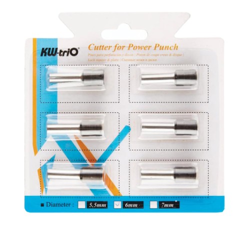 Сменные ножи для дырокола KW-trio 952/954, комплект 6 шт., 130001/6