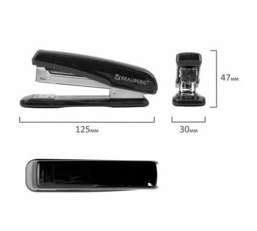 Степлер №24/6, 26/6 BRAUBERG 