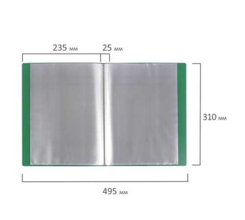 Папка 40 вкладышей BRAUBERG 