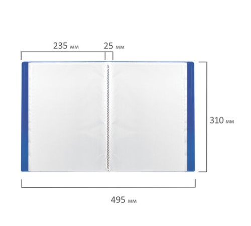 Папка 40 вкладышей BRAUBERG 