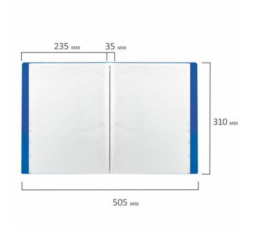 Папка 60 вкладышей BRAUBERG 