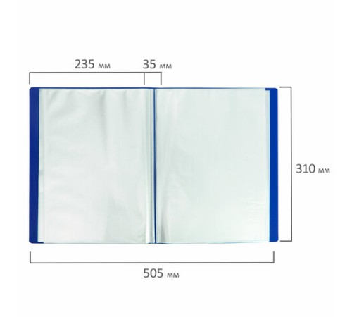 Папка 100 вкладышей BRAUBERG 