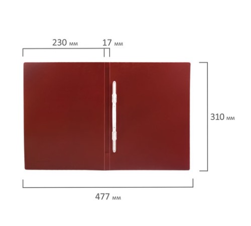 Папка с пластиковым скоросшивателем BRAUBERG 