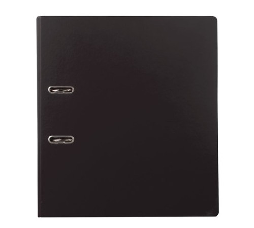 Папка-регистратор BRAUBERG с двухсторонним покрытием из ПВХ, 70 мм, черная, 222649