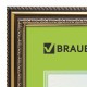 Рамка 21х30 см, пластик, багет 30 мм, BRAUBERG "HIT4", золото, стекло, 391000