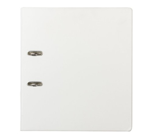 Папка-регистратор BRAUBERG с двухсторонним покрытием из ПВХ, 70 мм, белая, 222651