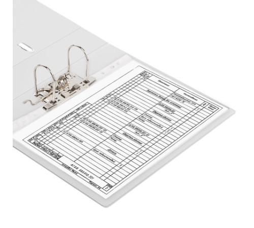 Папка-регистратор BRAUBERG с двухсторонним покрытием из ПВХ, 70 мм, белая, 222651